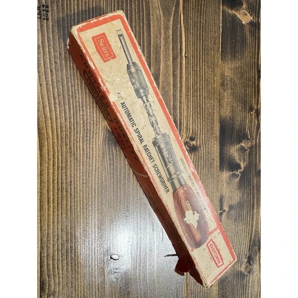 Vintage Craftsman‎ Automatic Spiral Ratchet Screwdriver West Germany Sears Box